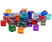 Кубики D6 Прозрачный в ассортименте