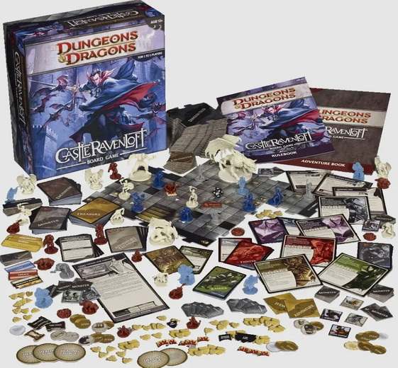 Dungeons & Dragons: Castle Ravenloft. Коробка и компоненты.
