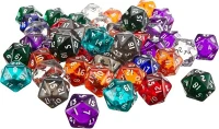 Аксесуари Кубики D20 Прозорий в асортименті (Dice D20 Transparent)