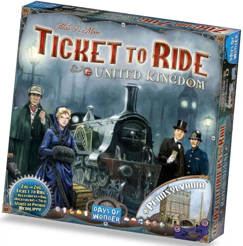 Настольная игра Ticket to Ride: United Kingdom + Pennsylvania / Билет на Поезд: Обьединенное Королевство + Пенсильвания