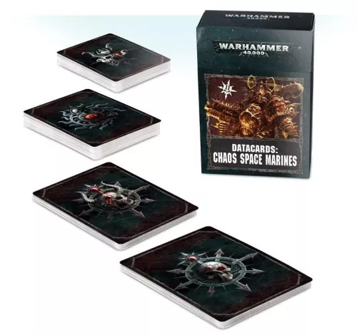 Набір Warhammer 40000. Datacards: Chaos Space Marines / Вархаммер 40000. Карти Даних: Космічний Десант Хаосу