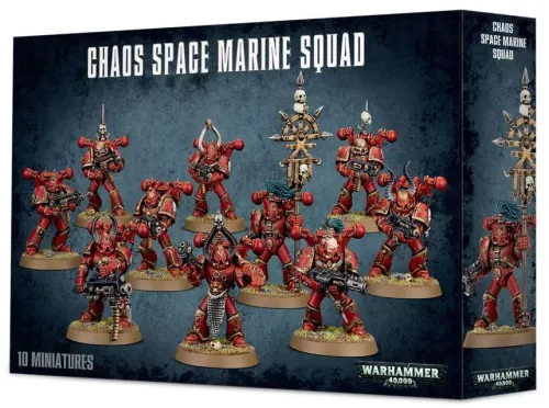 Набір Warhammer 40000. Chaos Space Marines Squad / Вархаммер 40000. Загін Космодесантників Хаоса