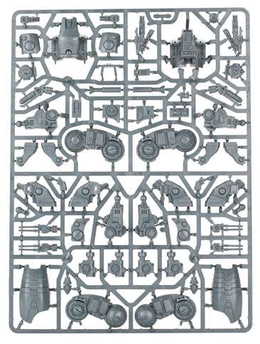 Warhammer 40000. Tau Empire: KV128 Stormsurge. Рамка з деталями