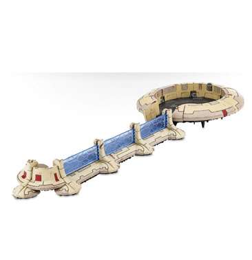 Warhammer 40000. Tau Empire: Tidewall Shieldline. Мініатюра пофарбована в зборі.