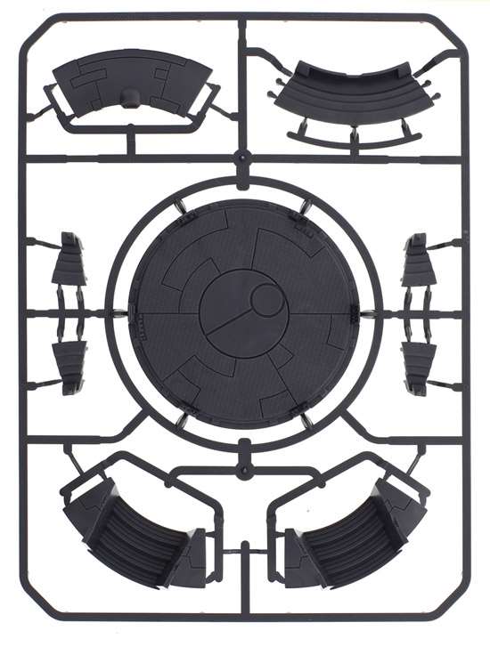 Warhammer 40000. Tau Empire: Tidewall Shieldline. Рамка з компонентами.