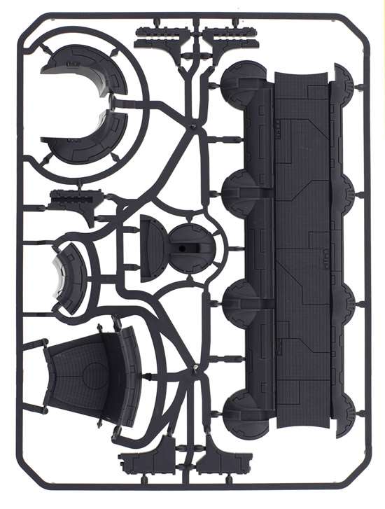 Warhammer 40000. Tau Empire: Tidewall Shieldline. Рамка з компонентами.