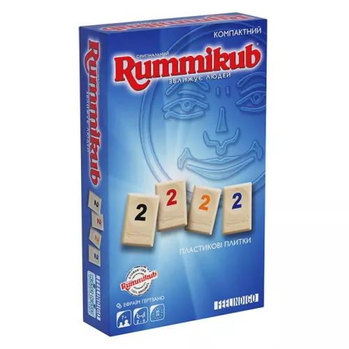 Настільна гра Руммікуб: Компактная/Дорожная версия / Rummikub Travel