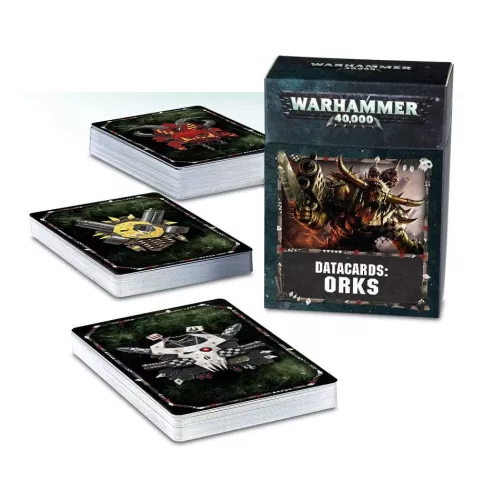 Набір Warhammer 40000. Datacards: Orks / Вархаммер 40000. Карти Даних: Орки