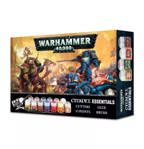 Набор Warhammer 40000 Citadel Essentials Set / Warhammer 40000 Базовый набор красок и инструментов