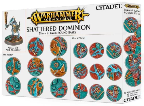 Набор Warhammer Age of Sigmar: Shattered Dominion 25mm & 32mm Round Bases / Вархаммер Эра Сигмара: Разрушенный Доминион: Круглые базы 25мм и 32мм