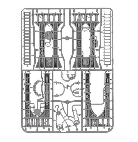 Warhammer 40000. Sector Mechanicus: Sacristan Forgeshrine. Пластикова рамка з компонентами