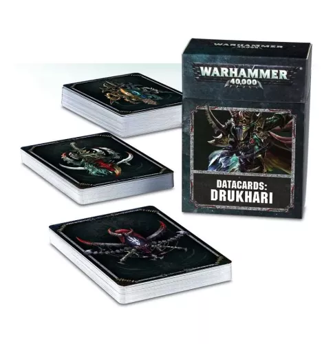 Набор Warhammer 40000. Datacards: Drukhari / Вархаммер 40000. Карты Данных: Друкхари