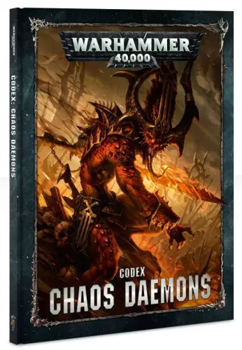 Книга Warhammer 40000. Codex: Chaos Daemons (Hardback) / Вархаммер 40000. Книга правил: Демони Хаосу (Тверда обкладинка)