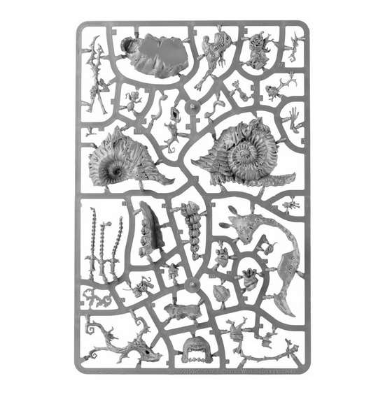 Warhammer 40000 (Age of Sigmar). Daemons of Nurgle: Horticulous Slimux. Пластиковая рамка с компонентами