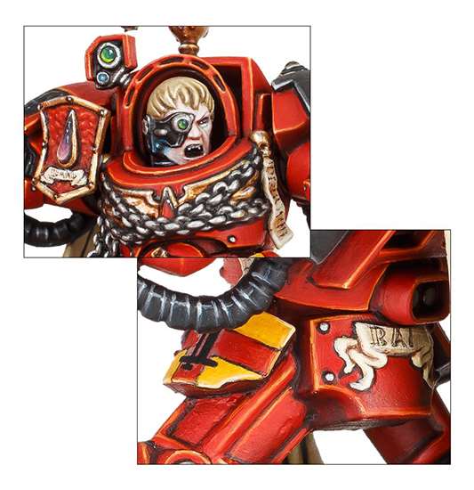 Blood Angels Captain: Terminator Armour. Миниатюра