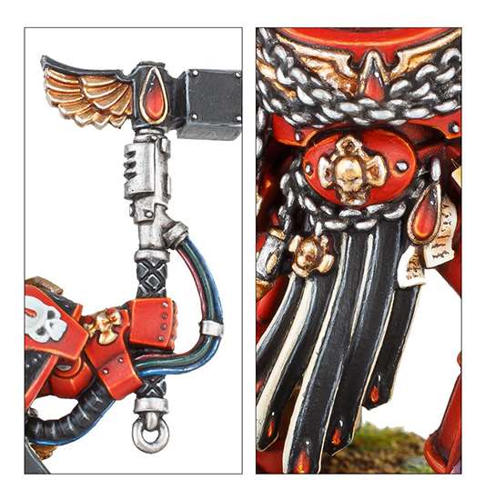 Blood Angels Captain: Terminator Armour. Миниатюра
