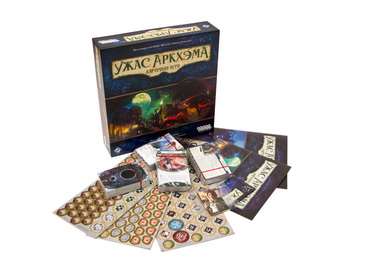 Ужас Аркхема: Карточная Игра. Содержимое коробки