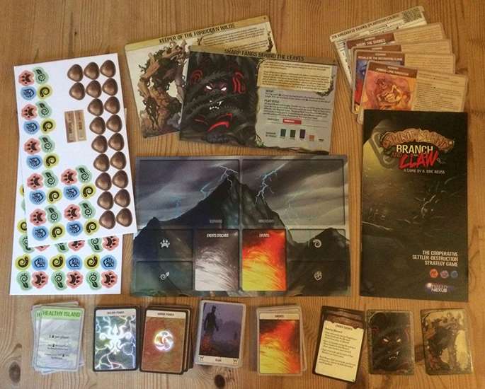 Spirit Island: Branch & Claw. Компоненты