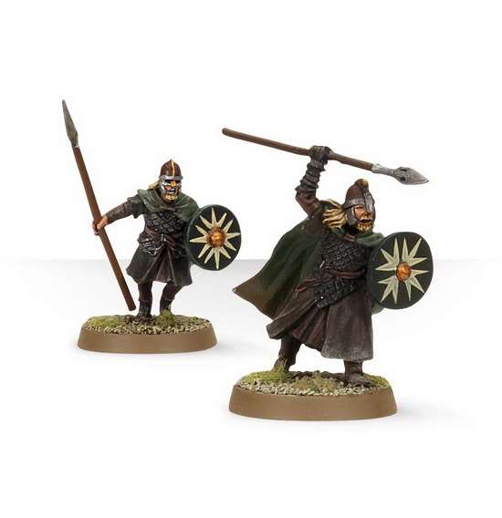 M-E SBG: Warriors of Rohan. Частини набору (постачаються незібраними та непофарбованими)