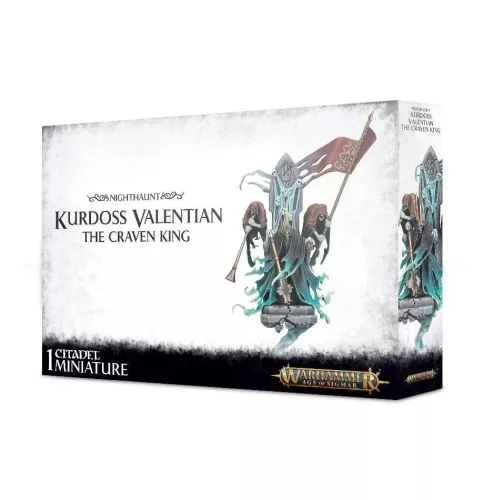 Набор Warhammer Age of Sigmar: Nighthaunt: Kurdoss Valentian, The Craven King / Вархаммер Эра Сигмара: Обитатели Ночи: Курдосс Валентиан, Малодушный Король