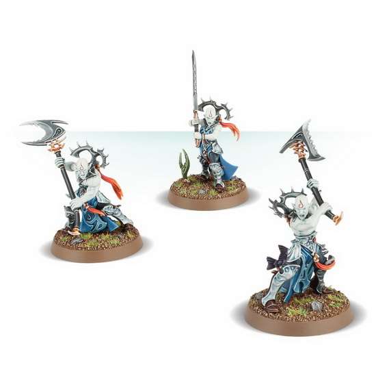 Warhammer Age of Sigmar. Idoneth Deepkin: Namarti Thralls. Частини вмісту коробки (постачається незібраним та непофарбованим)