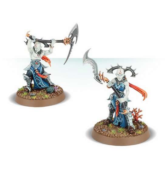 Warhammer Age of Sigmar. Idoneth Deepkin: Namarti Thralls. Частини вмісту коробки (постачається незібраним та непофарбованим)