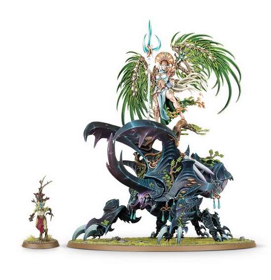 Warhammer Age of Sigmar. Sylvaneth: Alarielle the Everqueen. Сравнение с обычным юнитом
