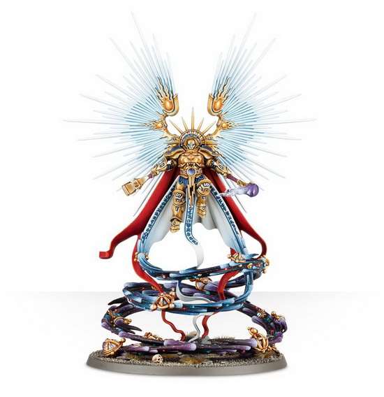 Warhammer Age of Sigmar. Stormcast Eternals: Celestant-Prime Hammer of Sigmar. Мініатюра (поставляється в незібраному та непофарбованому вигляді)