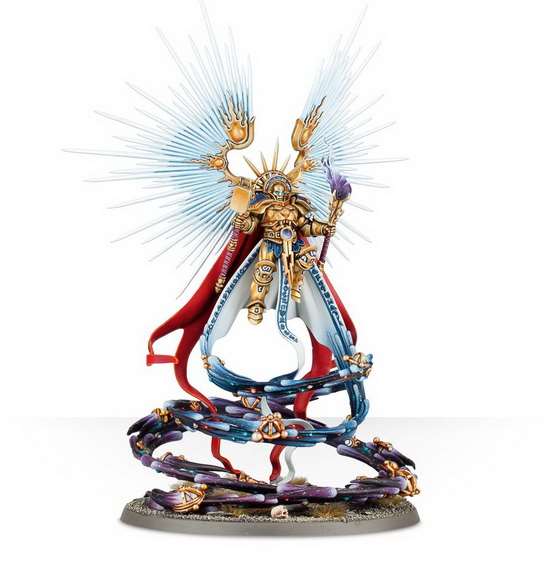 Warhammer Age of Sigmar. Stormcast Eternals: Celestant-Prime Hammer of Sigmar. Мініатюра (поставляється в незібраному та непофарбованому вигляді)