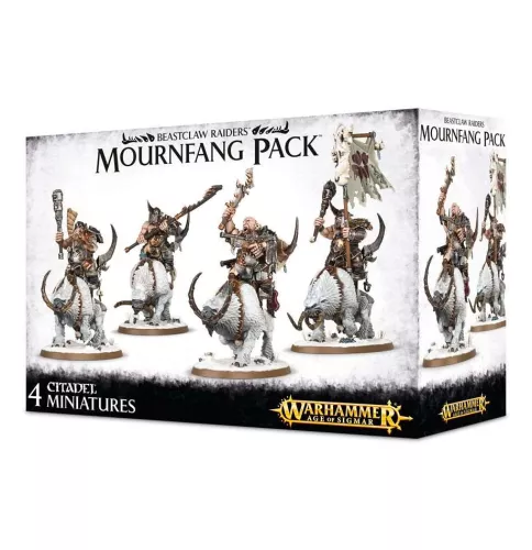 Набор Warhammer Age of Sigmar. Beastclaw Raiders: Mournfang Pack / Вархаммер Эра Сигмара. Разбойники Зверокогтя: Хмурые Клыки