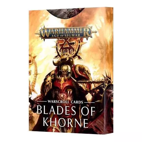 Набір Warhammer Age of Sigmar. Warscroll Cards: Blades of Khorne / Вархаммер Ера Сігмара. Карти Бойових Сувоїв: Клинки Кхона