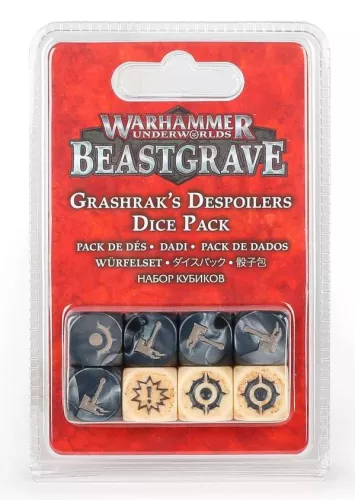 Аксесуар Warhammer Underworlds. Beastgrave: Grashrak's Despoilers Dice Pack / Warhammer Underworlds. Beastgrave: Набір кубиків Grashrak's Despoilers