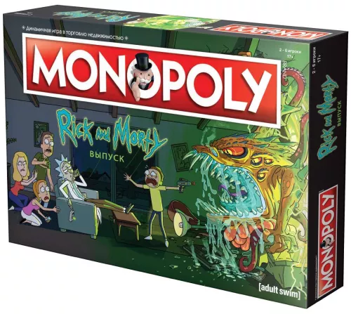 Настольная игра Монополия: Рик и Морти / Monopoly: Rick and Morty