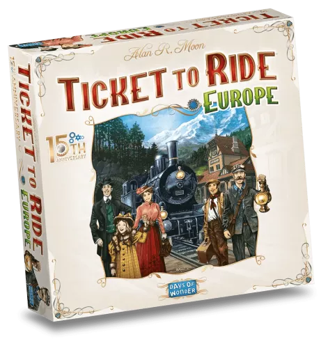 Настольная игра Ticket to Ride: Europe – 15th Anniversary / Билет на Поезд: Европа – 15-е Юбилейное Издание