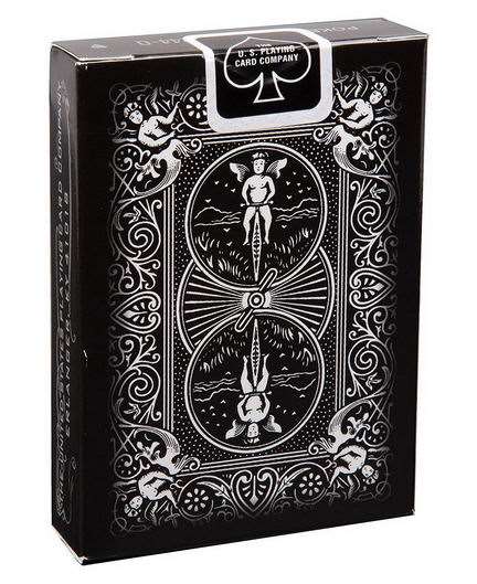 Класичні гральні карти для покеру і кардістрі Bicycle Black Ghost (2 edition)