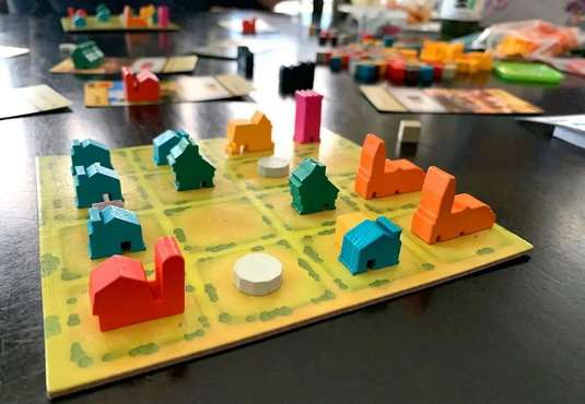 Крошечные Города (Tiny Towns) UA. В процессе игры