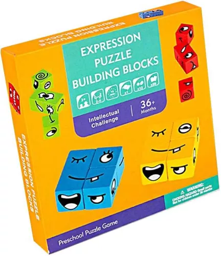 Настiльна гра Expression Puzzle Building Blocks / Кумедні Кубики