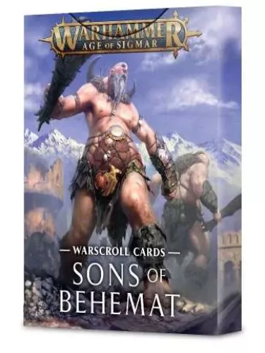 Аксессуар Warhammer Age of Sigmar. Warscroll Cards: Sons of Behemat / Вархаммер Эра Сигмара. Карты Боевых Свитков: Сыны Бехемата