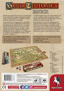 Hansa Teutonica: Big Box (Ганзейський Союз: Повне Видання), зворот коробки