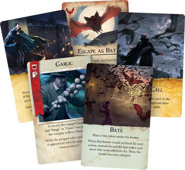 Fury of Dracula 4th Edition. Карти