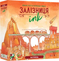 Настольная игра Дорожные Сети: Ярко-красная версия (Railroad Ink: Blazing Red Edition)