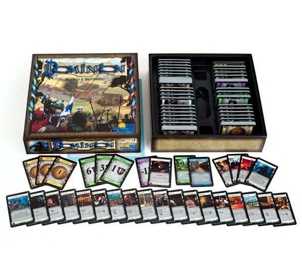 Dominion (Second Edition). Коробка и компоненты игры.