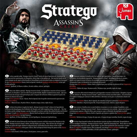 Stratego: Assassin's Creed. Зворотній бік коробки