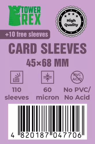 Отзывы Аксессуар Протекторы для карт 45 х 68 мм / High Quality Card Sleeves 45 x 68 mm