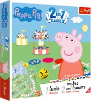 Настільна гра Ludo + Snakes & Ladders 2 in 1: Peppa Pig (Лудо + Змії і Драбини 2 в 1: Свинка Пепа)