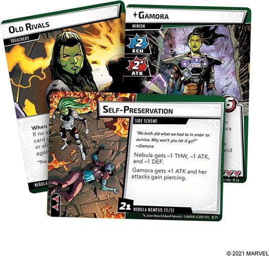 Marvel Champions: The Card Game – Nebula Hero Pack. Карты