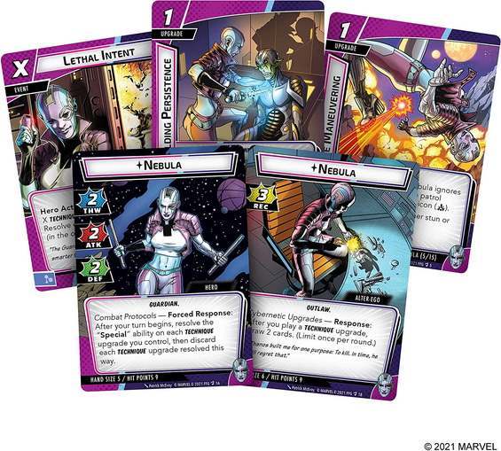 Marvel Champions: The Card Game – Nebula Hero Pack. Карты.