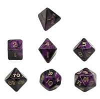 Набор Кубиков Разного Типа 7шт: Пурпурный