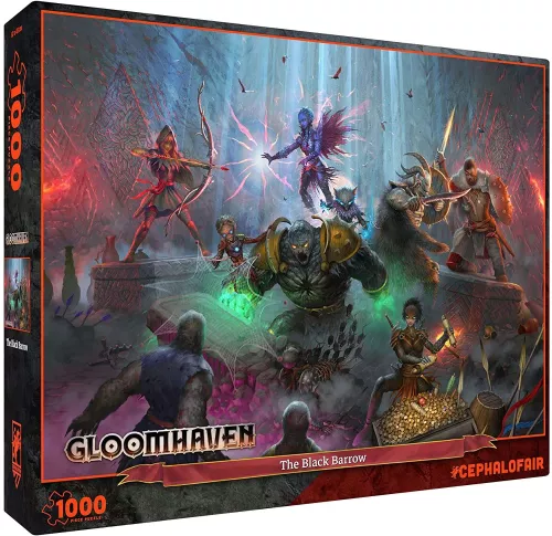 Настольная игра Gloomhaven 1000pc Puzzle: The Black Barrow / Пазл 1000 шт. Gloomhaven 