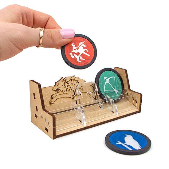 Органайзер для настільної гри «War Chest», компоненти.